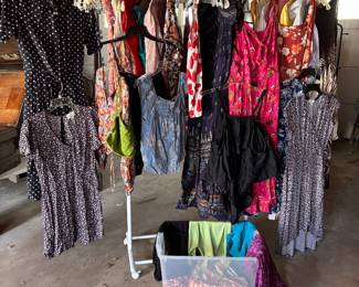 Summer dresses lg, med, small sizes 