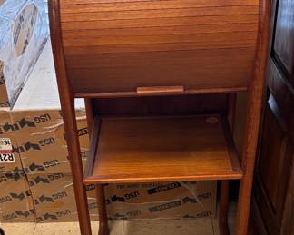 Teak  phone desk