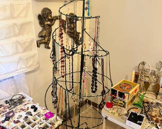 Large selection of ladies, necklaces, bracelets, and earrings