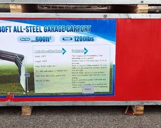 2026 SKLP SK-ZP20 All-Steel Garage Carport, Unused 