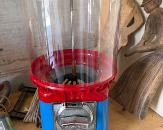 New just out of the box gum ball machine