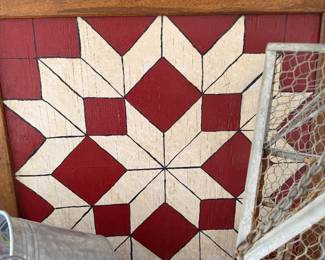 Hand painted barn quilt