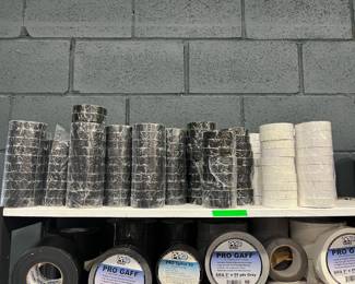 bulk black and white electrical tape
