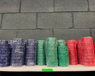 bulk blue, green, red electrical tape