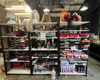 hats, shoes, steampunk, wigs, costume shoes