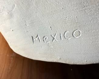 Elvis Presley Bust with Purple Scarf and Green Beaded Necklace