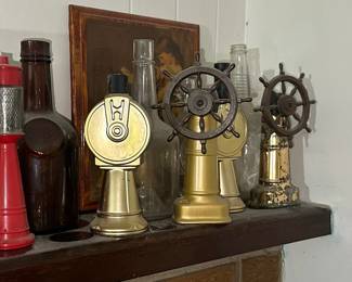 Assorted Vintage Perfume Bottles and Glass Jars