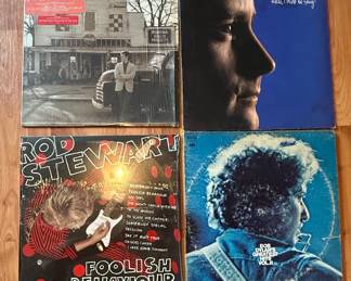 Assorted Classic Rock & Pop Vinyl Records Collection