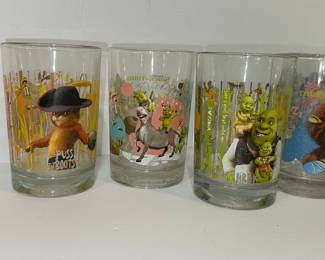 McDonald's Shrek the Third Glasses Set