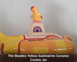 The Beatles Yellow Submarine Ceramic Cookie Jar