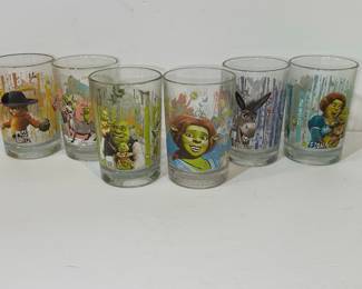 McDonald's Shrek the Third Glasses Set