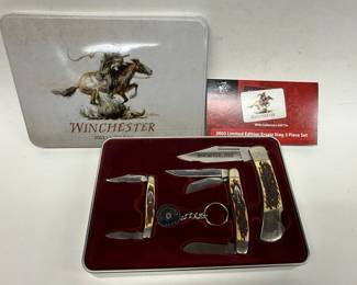 Winchester 2003 Limited Edition Ersatz Stag 3 Piece Knife Set