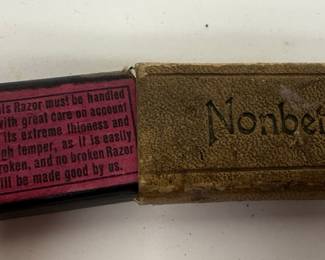 The Sharper Cutlery "The Warrant" Straight Razor with "Nonpariel" Case