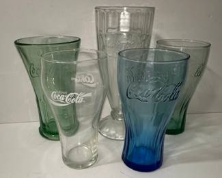 Assorted Color Coca-Cola Glasses Set