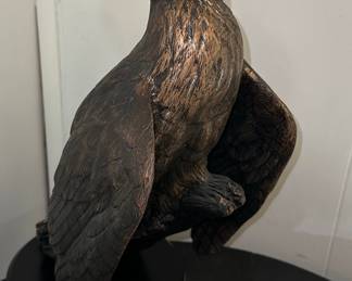 Ken White "First Light" Hawk Sculpture