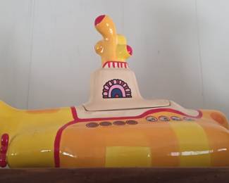 The Beatles Yellow Submarine Ceramic Cookie Jar
