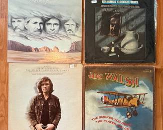 Country Music Vinyl Records Collection - Willie Nelson, Waylon Jennings, Kris Kristofferson, Joe Walsh