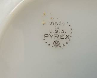 Pyrex "Turquoise Band" Bowls and Saucers