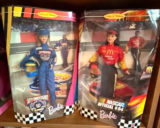 Collector Edition Barbie Dolls (NASCAR & Disney)