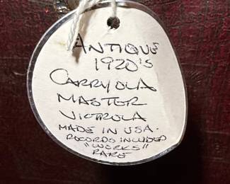1920s Carryola Master Portable Record Player