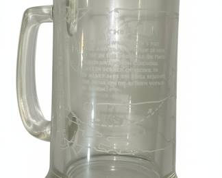 Columbus Voyage Etched Glass Mugs