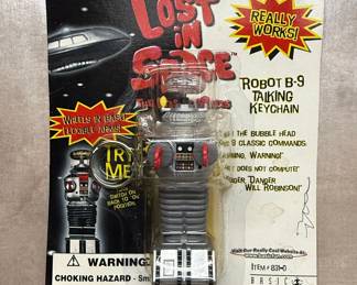 Lost in Space Robot B-9 Talking Keychain