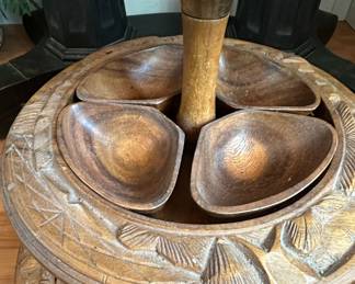 3-Tier Lazy Susan Server with Pineapple Finial