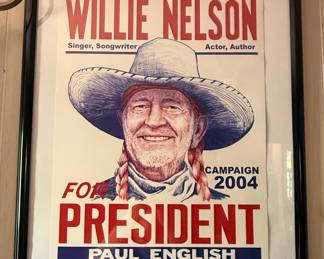 Willie Nelson for President Campaign Poster