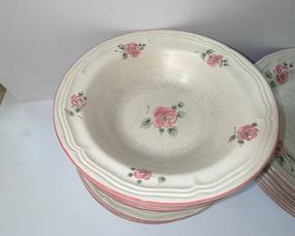 Gibson Roseland Rose Pattern Dinnerware Set
