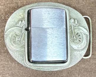 Buckles of America Motorcycle Belt Buckle with Zippo Lighter Insert
