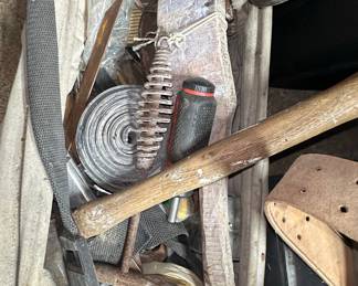 Assorted Leather Tool Pouches and Tools