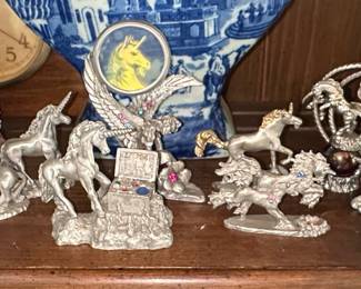 Spooniques Pewter Unicorn Figurines