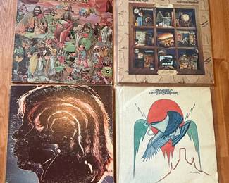 Assorted Classic Rock & Pop Vinyl Records Collection