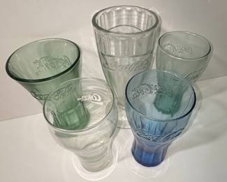 Assorted Color Coca-Cola Glasses Set