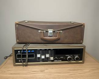 Portable 8-Track Player with Cassette and Radio