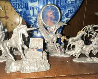 Spooniques Pewter Unicorn Figurines