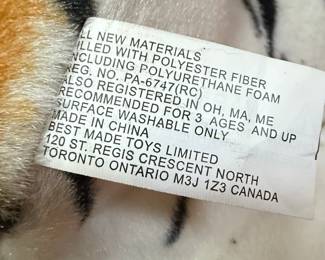 Best Made Toys Limited Plush Tiger