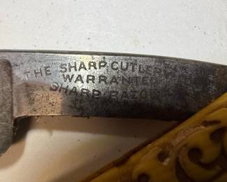 The Sharper Cutlery "The Warrant" Straight Razor with "Nonpariel" Case