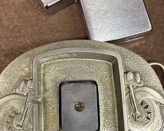 Buckles of America Motorcycle Belt Buckle with Zippo Lighter Insert