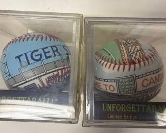 Unforgettaball! Limited Edition Collectors Series Baseball Set (Tiger Stadium & Candlestick Park)