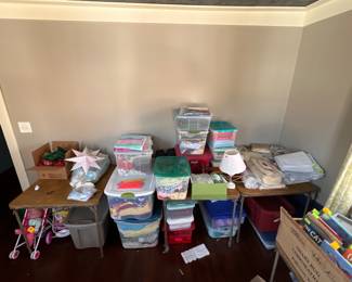 toys, craft material, fleece, flannel, books