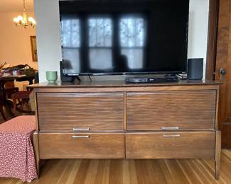 Vintage Haywood Wakefield Dresser + Mirror 