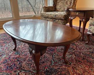 vintage oval coffee table