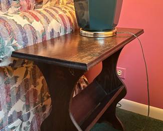 antique bookshelf side table