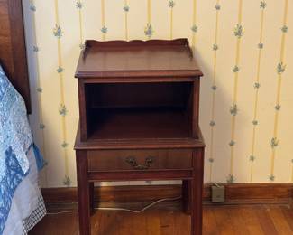 Vintage solid wood side table
