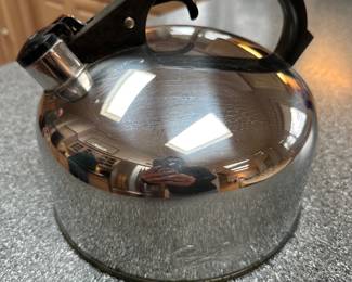 vintage whistling tea kettle