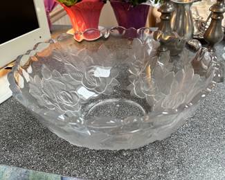 vintage crystal bowl