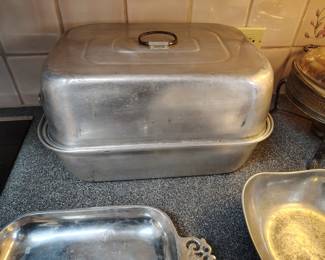 vintage roasting pan