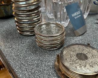 silver cup coasters