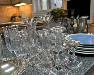 crystal candlesticks